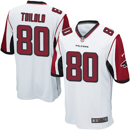 Youth Limited Levine Toilolo Nike Jersey White Road - #80 NFL Atlanta Falcons